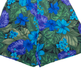 Womens Casual Shorts Blue Relaxed Floral XXS W24