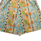 Mens Casual Shorts Orange Relaxed Crazy Pattern XS W26