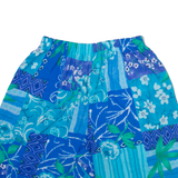 BON WORTH Mens Casual Shorts Blue Relaxed Floral XS W26