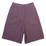 MAD PANTS Womens Casual Shorts Purple S W28