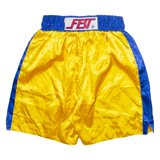 FBT Mens Sports Shorts Yellow Relaxed L W26