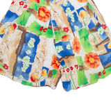 Womens Casual Shorts Green Relaxed Floral S W28