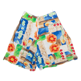 Womens Casual Shorts Green Relaxed Floral S W28