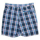 BENCH Mens Casual Shorts Blue Check M W34