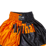 EVO FITNESS Mens Sports Shorts Orange Colourblock M W22