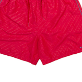 NIKE Mens Casual Shorts Red Relaxed Striped L W29