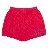 NIKE Mens Casual Shorts Red Relaxed Striped L W29