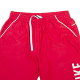 NIKE Mens Casual Shorts Red Relaxed L W30