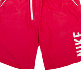 NIKE Mens Casual Shorts Red Relaxed L W30