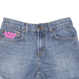 LEVI'S 527 Womens Denim Shorts Blue S W28