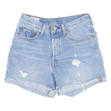 LEVI'S 501 BIG E Womens Denim Shorts Blue XS W26