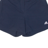 ADIDAS Womens Sports Shorts Blue Relaxed UK 12 W29