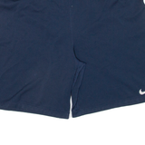 NIKE Womens Sports Shorts Blue Relaxed L W40