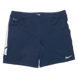 NIKE Womens Sports Shorts Blue Relaxed L W40
