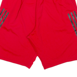 ADIDAS Mens Sports Shorts Red Relaxed S W26