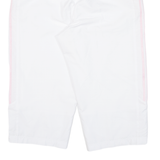 ADIDAS Mesh Lining Womens Jorts Shorts White Relaxed UK 14 W34