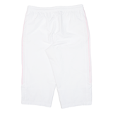 ADIDAS Mesh Lining Womens Jorts Shorts White Relaxed UK 14 W34