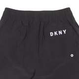 DKNY Mesh Lining Mens Swimming Shorts Black Relaxed S W26