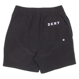 DKNY Mesh Lining Mens Swimming Shorts Black Relaxed S W26
