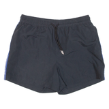 KANGOL Mesh Lining Mens Swimming Shorts Black Relaxed M W30