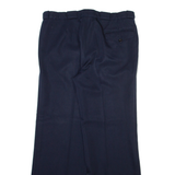 HERREN GLOBUS Mens Trousers Blue Regular Straight Wool W34 L30