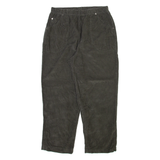 JENO NEUMAN Womens Corduroy Trousers Grey Relaxed Tapered W28 L25