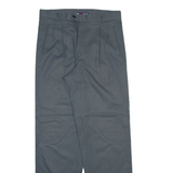 MAD PANTS Mens Trousers Grey Regular Straight Viscose W32 L32