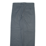 MAD PANTS Mens Trousers Grey Regular Straight Viscose W32 L32
