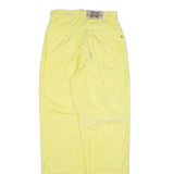 NORWISS Womens Trousers Yellow Relaxed Tapered W24 L29