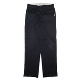 DICKIES Mens Trousers Black Regular Straight W32 L32