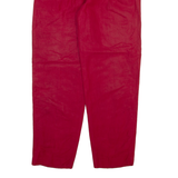 CASUAL CORNER Womens Trousers Red Relaxed Tapered W26 L29