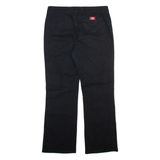 DICKIES Womens Trousers Black Regular Straight W30 L28