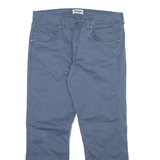 WRANGLER Mens Trousers Blue Regular Straight W33 L27