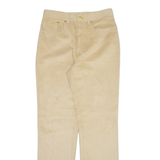ROCCO BAROCCO Womens Trousers Beige Regular Straight W28 L30