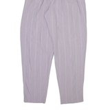 FASHION FOR FUN Womens Trousers Purple Relaxed Tapered W25 L28