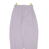 FASHION FOR FUN Womens Trousers Purple Relaxed Tapered W25 L28