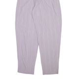 FASHION FOR FUN Womens Trousers Purple Relaxed Tapered W25 L28