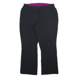 CRANE Womens Trousers Black Relaxed Straight W30 L26