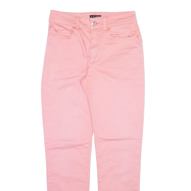 ARMANI JEANS Womens Trousers Pink Slim Straight W27 L27