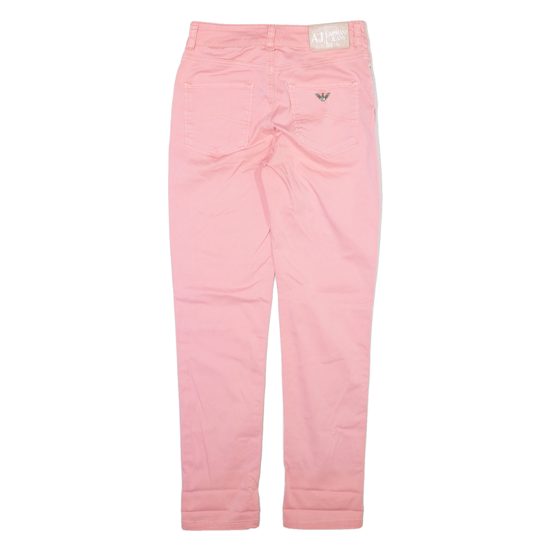ARMANI JEANS Womens Trousers Pink Slim Straight W27 L27