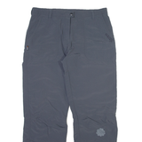 UNLICENSED Detachable Legs Womens Trousers Grey Relaxed Straight W30 L28
