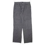 LGO Mens Trousers Grey Relaxed Straight W34 L32