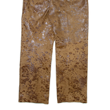 Womens Trousers Brown Regular Straight Faux Suede W30 L28