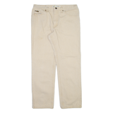 LEE Mens Trousers Cream Regular Straight W34 L30