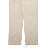 LEE Mens Trousers Cream Regular Straight W34 L30