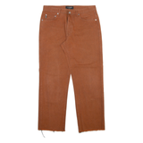 GUESS Mens Trousers Brown Regular Straight W32 L28