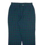 PAOLO FACCHETTI Womens Trousers Green Relaxed Tapered Wool W30 L27