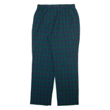 PAOLO FACCHETTI Womens Trousers Green Relaxed Tapered Wool W30 L27