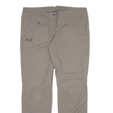 JACK WOLFSKIN Womens Trousers Grey Slim Straight W36 L31