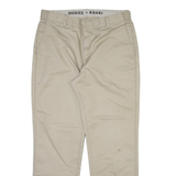 DICKIES Mens Trousers Beige Regular Straight W36 L32